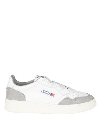 Autry Low-Top Light Grey Suede Sneakers