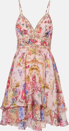 Camilla Floral silk minidress