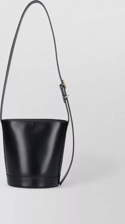 Jil Sander modern bucket shoulder bag with adjustable strap