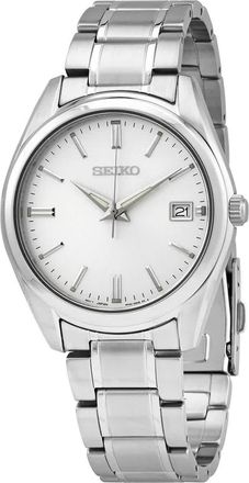 Seiko Essentials Quartz Silver Dial Mens Watch SUR307