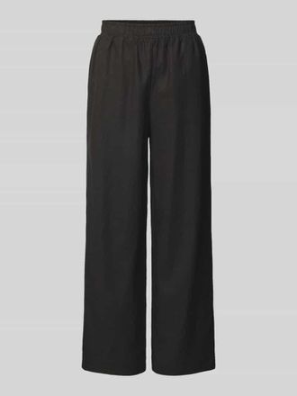 Vero Moda Flared Leinenhose mit elastischem Bund Modell YASFLAXY in Black, Gr&ouml;&szlig;e XS