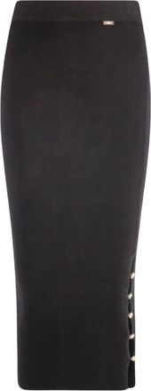 Fracomina Gonna Tubolare Midi in Maglia Slim - - Skirts - Donna - Nero - M