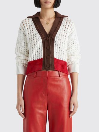 Fendi Cardigan in cotone traforato
