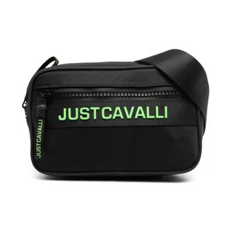 Just Cavalli Cross Body Bags, male, Black, Size: ONE SIZE Black Bum Bag 74Qb4B14Zs747Qa4