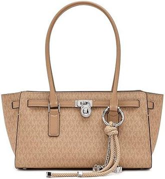 Michael Kors Hamilton Moderne Small East West Shoulder Tote Handbags Peanut : SM, Leather