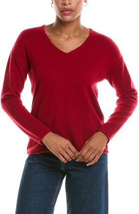 Johnny Was The Whipstitch V-Neck Cashmere Pullover