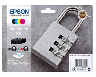 Epson Padlock C13t35864020 Cartucho De Tinta 1 Pieza(s) Original Rendimiento Est&aacute;ndar Negro, Cian, Magenta, Amarillo