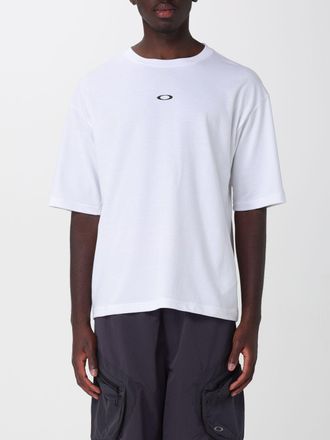 Oakley T-shirt in cotone con stampa grafica a contrasto e spalle scese