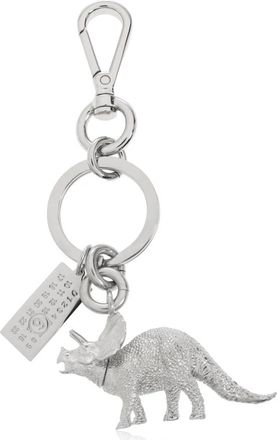 Maison Margiela Sleutelhanger met hanger - Dames - Sleutelhangers & Tashangers - Grijs - ONE Size - Leer - Accessoires
