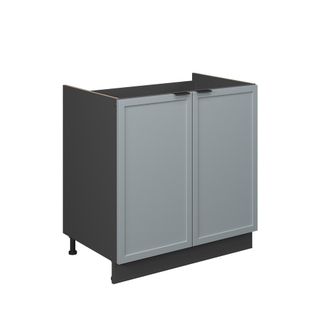 Vicco Armario Bajo Para Fregadero Fame-line, Azul Claro-gris, 80 Cm Sin Encimera Vicco