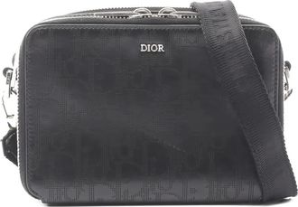 Dior 10s Oblique Galaxy leather cross body bag - Black