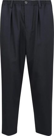 Marni Elastische taille Oversize broek - Heren - Slim Fit Broeken - Blauw - L - Broeken