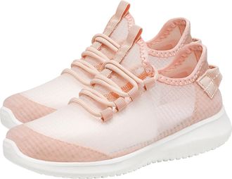 Generic Ladies Slip on Running Trainers Walking Shoes Womens Summer Fly Woven Lightweight Mesh Breathable and Comfortable Sports Shoes Casual Walking Sneakers