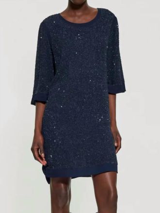 Antik Batik Stefi Mini Dress In Dark Navy