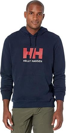 Helly Hansen HH Logo Hoodie Mens Clothing Navy : MD, Cotton