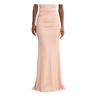 Elisabetta Franchi Gonna Lunga Arricciata - - Skirts - Donna - Rosa - L