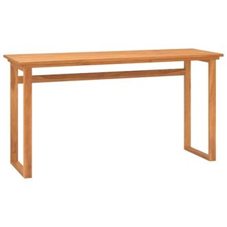 Berkfield Home Desk 120x45x75 cm Solid Wood Teak in Brown | Size: 120 x 45 x 75 cm