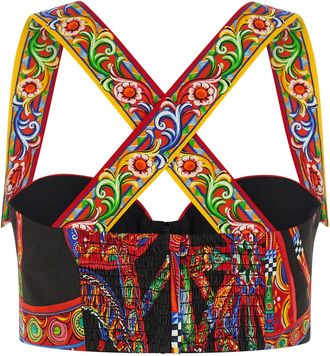 Dolce & Gabbana Womens Multicolor Cotton Blouse