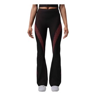 Nike Jordan (WMNS) Jordan Sport Flightweight Dri-FIT High-Waisted Flared Leggings Black Infrared 23 Clear IM8433-010
