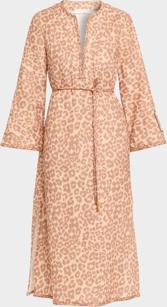 Zimmermann Awaken Braid-Trim Midi Dress