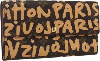 Louis Vuitton Pre-owned Wallets, female, Multicolor, Size: ONE SIZE Pre-owned Canvas Wallet