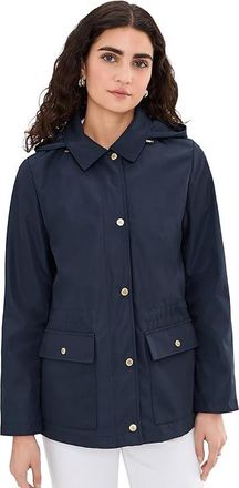 Lauren Ralph Lauren Bonded Rain Womens Jacket Dark Navy : LG, Polyester