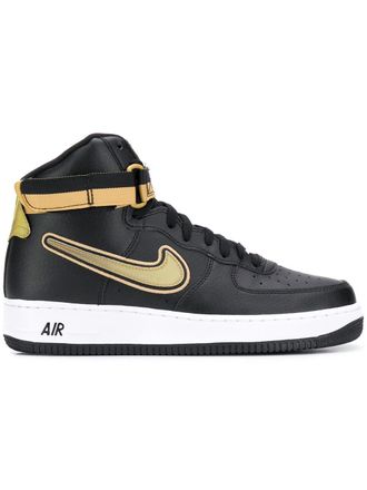 Nike Air Force 1 hi-top sneakers - unisex - Leather/Rubber/Nylon - 11.5 - Black