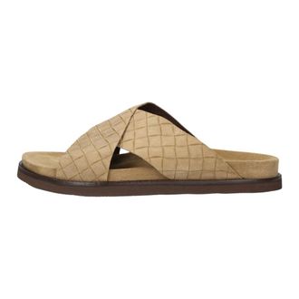 Stefano Lauran 26001 Sandal - Heren - Schoenen - Bruin - Maat: 46 EU Leer