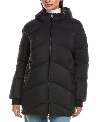 Scotch & Soda Fallon Boxy Inverted Chevron Quilted Coat