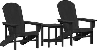vidaXL Vidaxl - Garden Lounge Furniture 2 pcs Navy 74 x 82 x 90cm Polyethylene
