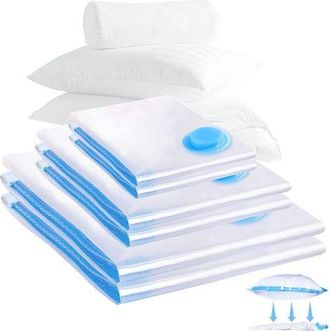 OEM Bolsas De Almacenamiento Al Vac&iacute;o, 6 Unidades (2xl 100x80cm + 2l 80x60cm + 2m 60x40cm). Bolsas De Vac&iacute;o Para Ropa, Reutilizables, Para Ropa, Ropa De C