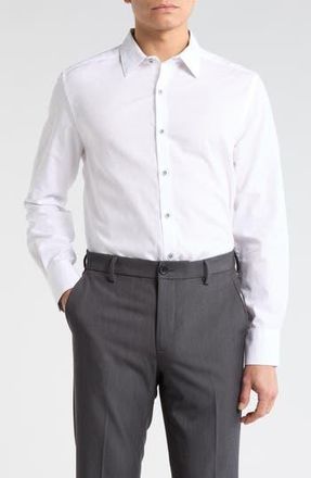 Robert Graham Solid Cotton Button-Up Shirt in White at Nordstrom Rack, Size Xxx-Large