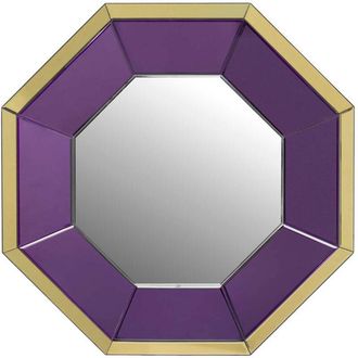 Adda Home Adda Home - Espejo Pared Morado Amarillo Vidar 80x5x80 Cm