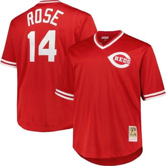 Mitchell & Ness Mens Mitchell & Ness Pete Rose Red Cincinnati Reds 1984 Cooperstown Collection Mesh Pullover Jersey at Nordstrom, Size Xxx-Large