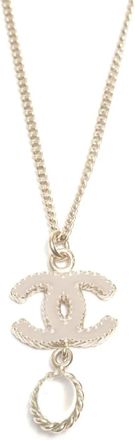 Chanel 2012 interlocking-CC pedant necklaces - Zilver