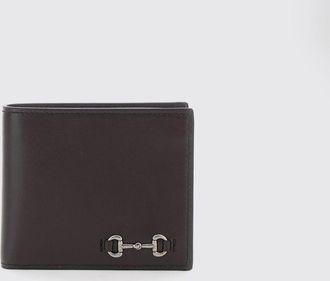 Gucci Portafoglio Horsebit in pelle di vitello liscia con tasca per banconote