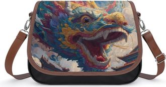 Generic Chinese Dragon Fashion Womens Crossbody Bags Novelty Handbag Shoulder Bag Purse