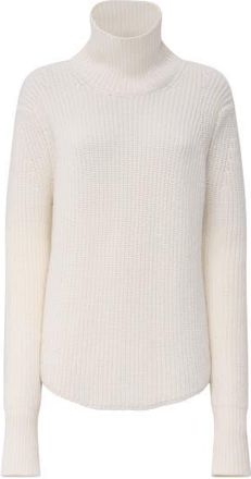 Câllas Milano Barrie Ribbed Turtleneck in Ivory at Nordstrom, Size X-Small It