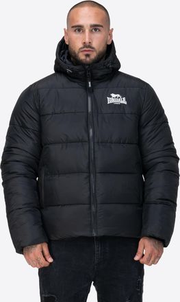 Lonsdale Steppjacke LONSDALE TROVER, Herren, Gr. 3XL, schwarz, wei&szlig;, Obermaterial: 100% Polyester, Jacken Steppjacke