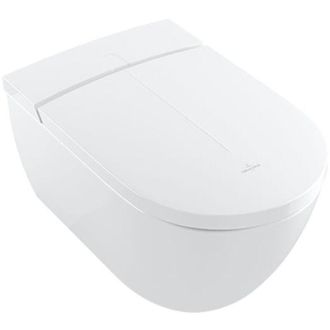 Villeroy & Boch ViClean - Bidet elettronico con ceramica, Rimless, CeramicPlus, SoftClosing, bianco alpino V0E200R1 - Villeroy&boch