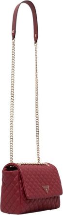 Guess Rianee Crossbody Tas - Dames - Schoudertassen - Rood - ONE Size - Leer - Tassen