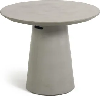 K Home Hochwertiger, runder Gartentisch Itta ø 90 cm aus Zement