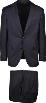 Pal Zileri Black Wool Men Suit