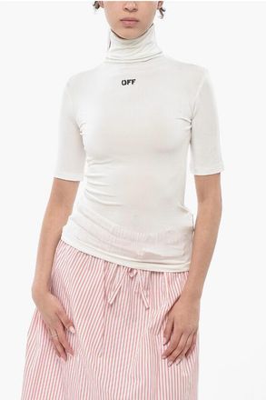 Off-white Solid-Color Top SECOND SKIN With Printed Logo size 44
