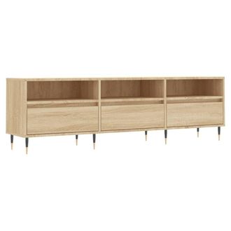 Berkfield Home TV Cabinet Sonoma Oak 150x30x44.5 cm Engineered Wood in Light Tan