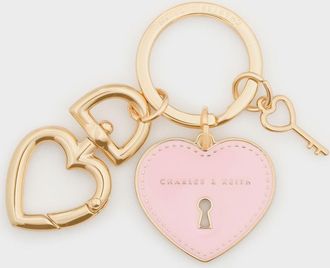 Charles & Keith Heart Lock Keychain