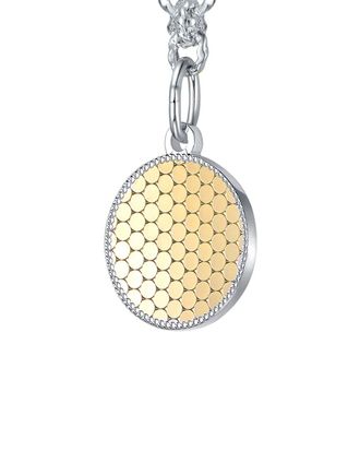 Rachel Glauber Silver Cz Chain Necklace