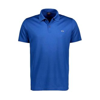 Paul & Shark Tops, Heren, Blauw, L, Katoen, Cotton Piqué Polo