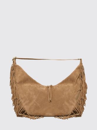 Orciani Borsa Isola Peach in camoscio con frange
