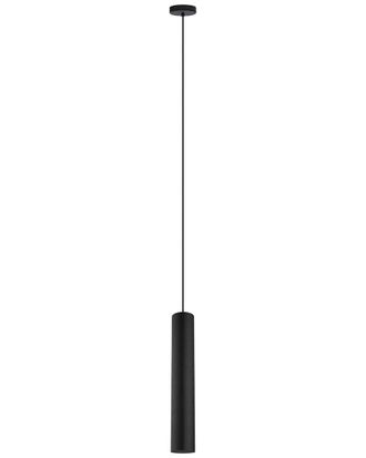 Eglo Eglo Tortoreto 1 Light Cylinder Pendant With Matte Black Finish